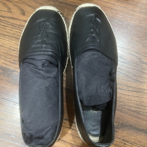 Authentic barely used YSL lamb skin black espadrilles. Like new! - Picture 6 of 7